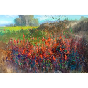 Tahir Bilal Ummi, 24 x 36 Inch, Oil on Canvas, Landscape Painting, AC-TBL-110